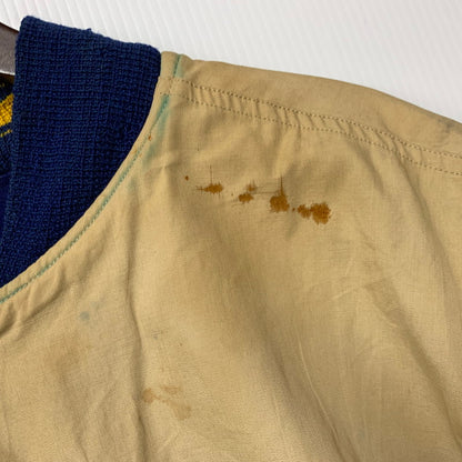 【現状渡し品】【メンズ】 USED VINTAGE NOTRE DAME WOOL STADIUM JACKET ウール スタジアムジャケット スタジャン アウター 146-251208-as-01-izu カラー：ブルー×イエロー 万代Net店