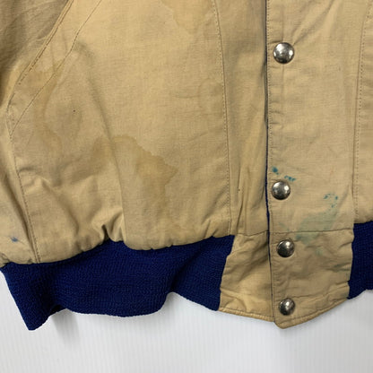 【現状渡し品】【メンズ】 USED VINTAGE NOTRE DAME WOOL STADIUM JACKET ウール スタジアムジャケット スタジャン アウター 146-251208-as-01-izu カラー：ブルー×イエロー 万代Net店