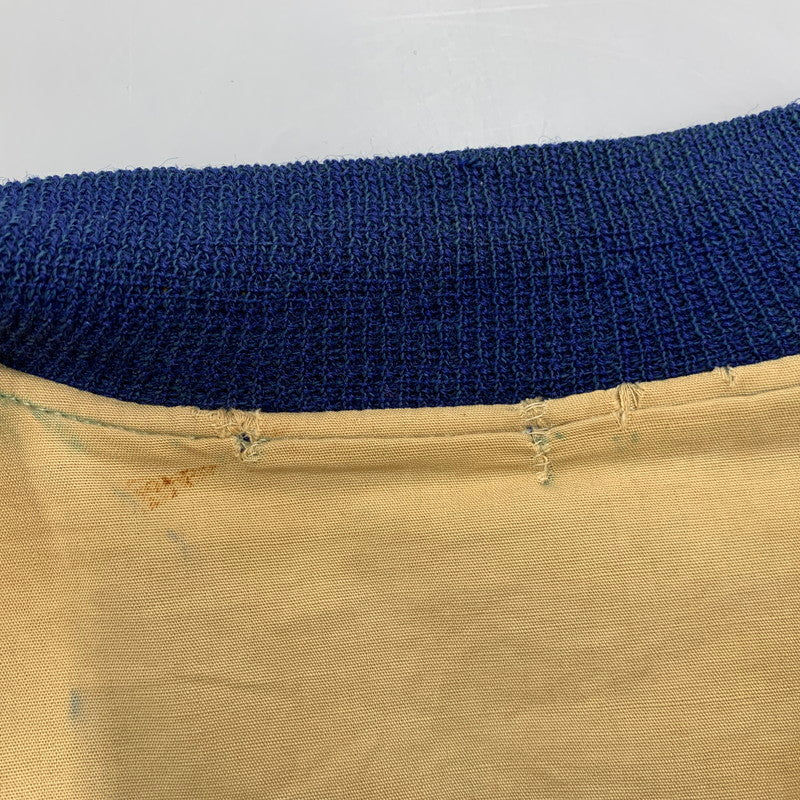 【現状渡し品】【メンズ】 USED VINTAGE NOTRE DAME WOOL STADIUM JACKET ウール スタジアムジャケット スタジャン アウター 146-251208-as-01-izu カラー：ブルー×イエロー 万代Net店