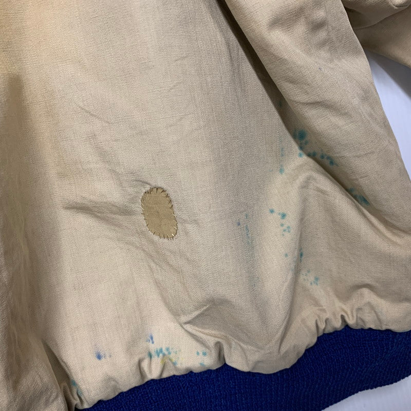 【現状渡し品】【メンズ】 USED VINTAGE NOTRE DAME WOOL STADIUM JACKET ウール スタジアムジャケット スタジャン アウター 146-251208-as-01-izu カラー：ブルー×イエロー 万代Net店