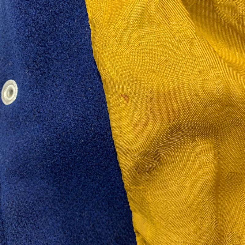 【現状渡し品】【メンズ】 USED VINTAGE N LEATHER×WOOL STADIUM JACKET レザー ウール スタジアム ジャケット スタジャン アウター 146-251208-as-02-izu カラー：ネイビー系 万代Net店
