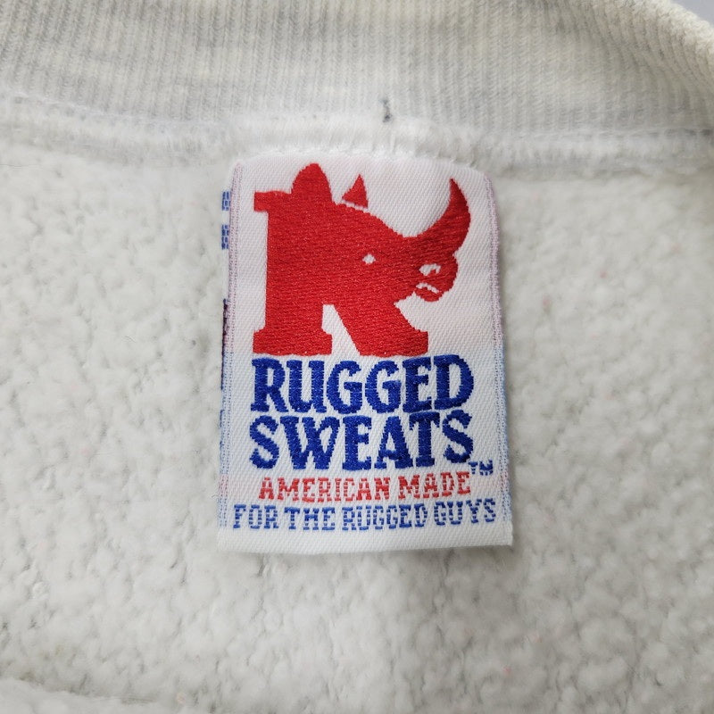 【中古品】【メンズ】 RUGGED SWEATS ラギッドスウェット APPLE SWEAT SHIRT アップル スウェットシャツ USA製 トレーナー 長袖 トップス 146-251216-as-12-izu サイズ：XL カラー：グレー 万代Net店