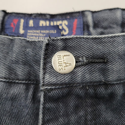 【現状渡し品】【メンズ】 L.A.BLUES BUGGY DENIM PANTS バギーデニムパンツ 香港製 ボトムス 157-251216-as-14-izu サイズ：30 カラー：ネイビー系 万代Net店