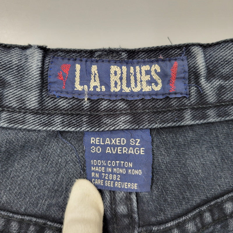 【現状渡し品】【メンズ】 L.A.BLUES BUGGY DENIM PANTS バギーデニムパンツ 香港製 ボトムス 157-251216-as-14-izu サイズ：30 カラー：ネイビー系 万代Net店