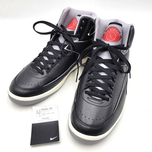 【中古美品】【メンズ】 NIKE ナイキ AIR JORDAN 2 RETRO DR8884-001 エア ジョーダン 2 レトロ スニーカー シューズ 靴 160-251209-as-12-izu サイズ：28.5cm カラー：BLACK/CEMENT GREY-FIRE RED-SAIL 万代Net店