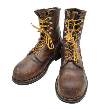 【現状渡し品】【メンズ】 RED WING レッドウィング LACE UP BOOTS レースアップ ブーツ プリント羽タグ USA表記 シューズ 靴 164-251215-as-05-izu サイズ：7D カラー：ブラウン 万代Net店