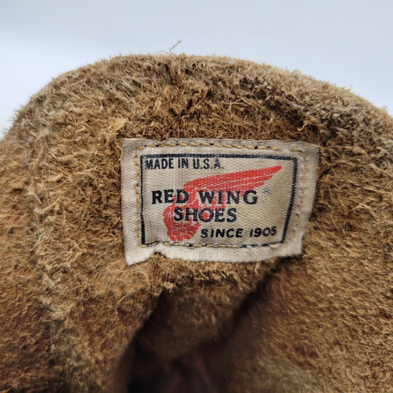【現状渡し品】【メンズ】 RED WING レッドウィング LACE UP BOOTS レースアップ ブーツ プリント羽タグ USA表記 シューズ 靴 164-251215-as-05-izu サイズ：7D カラー：ブラウン 万代Net店
