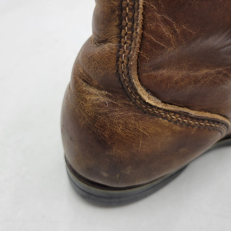 【現状渡し品】【メンズ】 RED WING レッドウィング LACE UP BOOTS レースアップ ブーツ プリント羽タグ USA表記 シューズ 靴 164-251215-as-05-izu サイズ：7D カラー：ブラウン 万代Net店