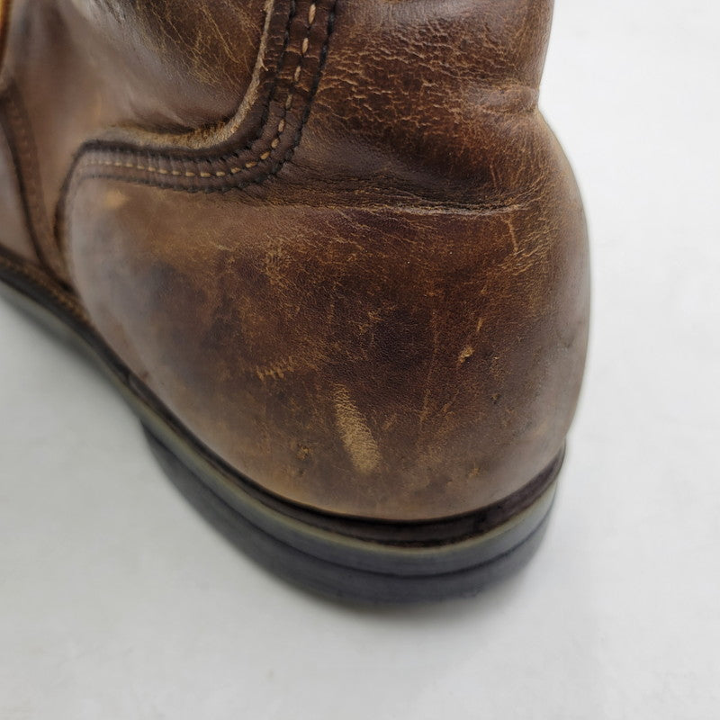 【現状渡し品】【メンズ】 RED WING レッドウィング LACE UP BOOTS レースアップ ブーツ プリント羽タグ USA表記 シューズ 靴 164-251215-as-05-izu サイズ：7D カラー：ブラウン 万代Net店