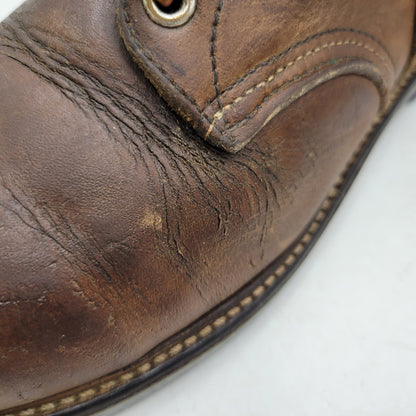 【現状渡し品】【メンズ】 RED WING レッドウィング LACE UP BOOTS レースアップ ブーツ プリント羽タグ USA表記 シューズ 靴 164-251215-as-05-izu サイズ：7D カラー：ブラウン 万代Net店