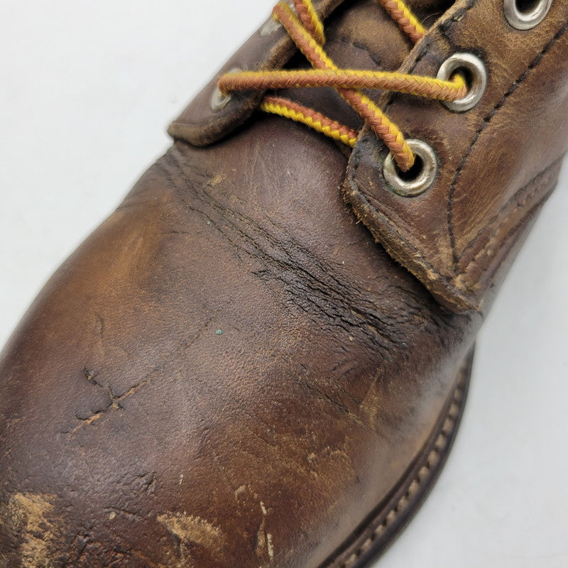 【現状渡し品】【メンズ】 RED WING レッドウィング LACE UP BOOTS レースアップ ブーツ プリント羽タグ USA表記 シューズ 靴 164-251215-as-05-izu サイズ：7D カラー：ブラウン 万代Net店