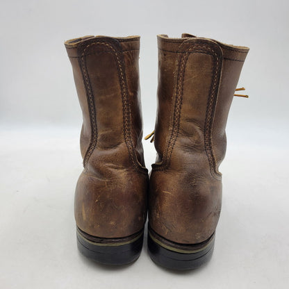 【現状渡し品】【メンズ】 RED WING レッドウィング LACE UP BOOTS レースアップ ブーツ プリント羽タグ USA表記 シューズ 靴 164-251215-as-05-izu サイズ：7D カラー：ブラウン 万代Net店