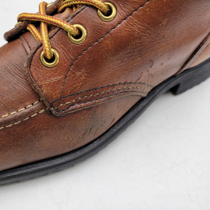【現状渡し品】【メンズ】 RED WING レッドウィング LACE UP WORK BOOTS MADE IN AMERICA レースアップ ワークブーツ 白四角犬タグ シューズ 靴 164-251209-as-13-izu カラー：ブラウン 万代Net店