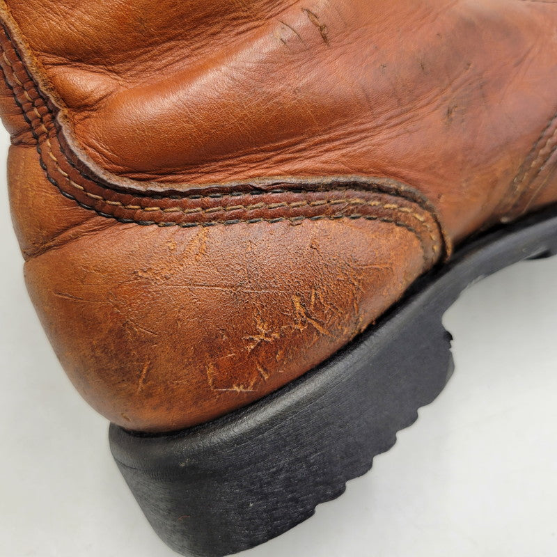 【現状渡し品】【メンズ】 RED WING レッドウィング LACE UP WORK BOOTS MADE IN AMERICA レースアップ ワークブーツ 白四角犬タグ シューズ 靴 164-251209-as-13-izu カラー：ブラウン 万代Net店