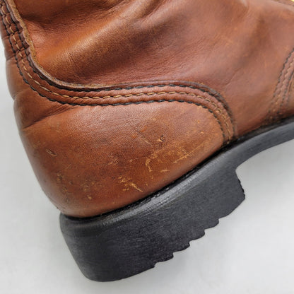 【現状渡し品】【メンズ】 RED WING レッドウィング LACE UP WORK BOOTS MADE IN AMERICA レースアップ ワークブーツ 白四角犬タグ シューズ 靴 164-251209-as-13-izu カラー：ブラウン 万代Net店