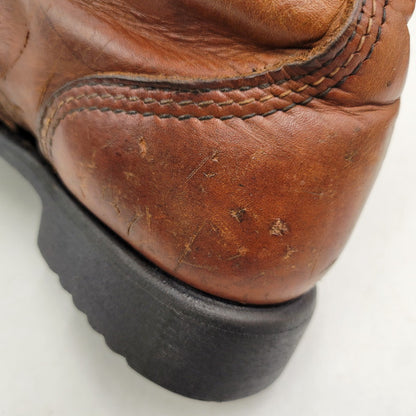 【現状渡し品】【メンズ】 RED WING レッドウィング LACE UP WORK BOOTS MADE IN AMERICA レースアップ ワークブーツ 白四角犬タグ シューズ 靴 164-251209-as-13-izu カラー：ブラウン 万代Net店