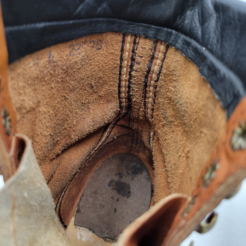 【現状渡し品】【メンズ】 RED WING レッドウィング LACE UP WORK BOOTS MADE IN AMERICA レースアップ ワークブーツ 白四角犬タグ シューズ 靴 164-251209-as-13-izu カラー：ブラウン 万代Net店