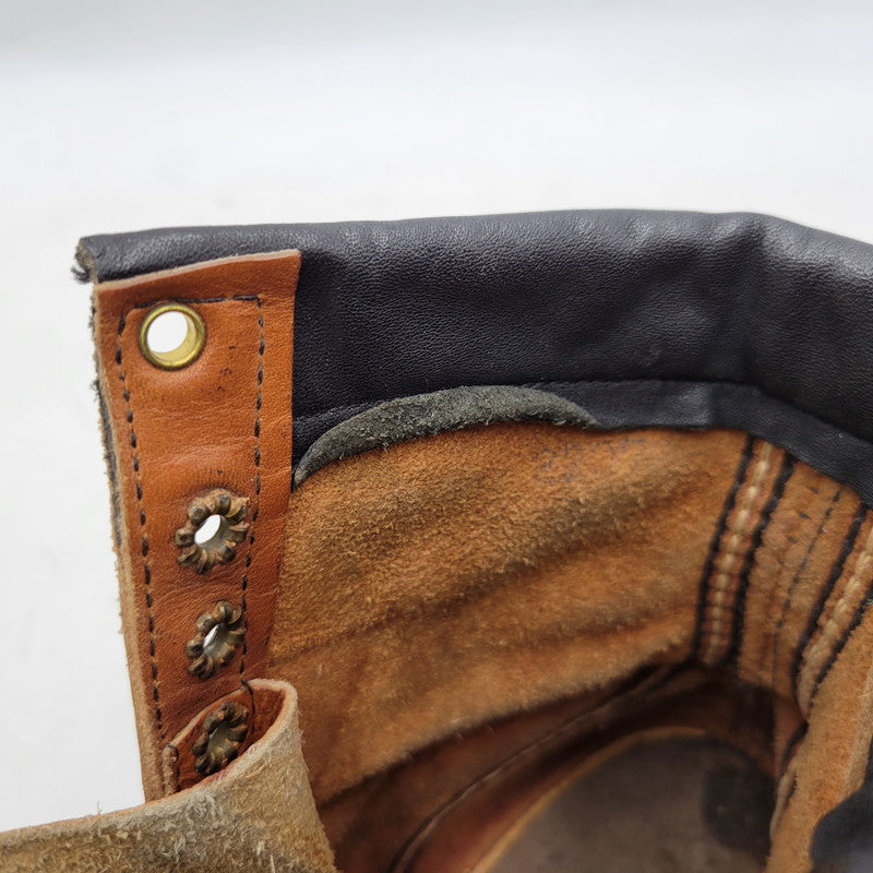 【現状渡し品】【メンズ】 RED WING レッドウィング LACE UP WORK BOOTS MADE IN AMERICA レースアップ ワークブーツ 白四角犬タグ シューズ 靴 164-251209-as-13-izu カラー：ブラウン 万代Net店