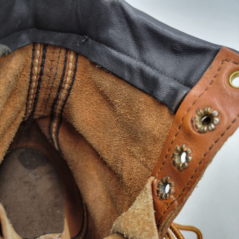 【現状渡し品】【メンズ】 RED WING レッドウィング LACE UP WORK BOOTS MADE IN AMERICA レースアップ ワークブーツ 白四角犬タグ シューズ 靴 164-251209-as-13-izu カラー：ブラウン 万代Net店