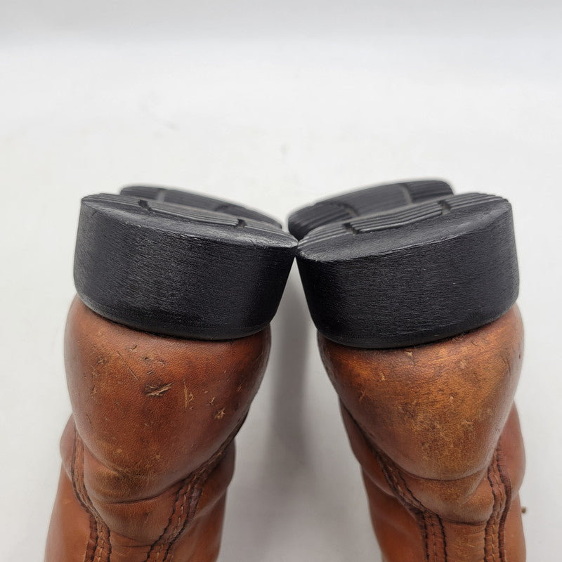 【現状渡し品】【メンズ】 RED WING レッドウィング LACE UP WORK BOOTS MADE IN AMERICA レースアップ ワークブーツ 白四角犬タグ シューズ 靴 164-251209-as-13-izu カラー：ブラウン 万代Net店