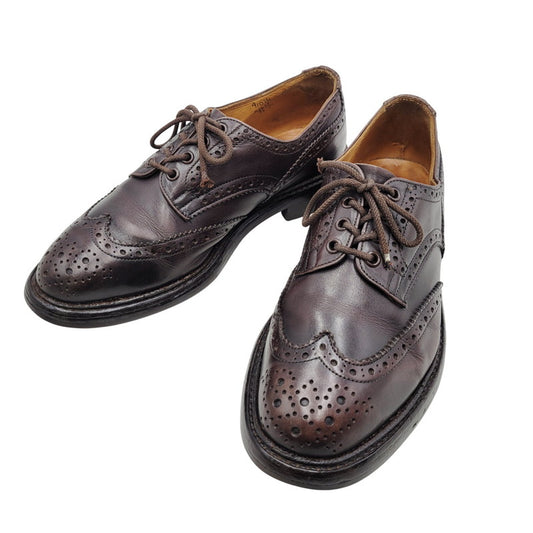 【中古品】【メンズ】 DAINITE SOLE BURTON ダイナイトソール バートン ラウンドトゥ ウイングチップ ブーツ シューズ 靴 164-251209-as-14-izu サイズ：9.5 カラー：ダークブラウン 万代Net店