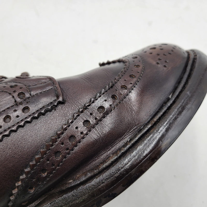 【中古品】【メンズ】 DAINITE SOLE BURTON ダイナイトソール バートン ラウンドトゥ ウイングチップ ブーツ シューズ 靴 164-251209-as-14-izu サイズ：9.5 カラー：ダークブラウン 万代Net店