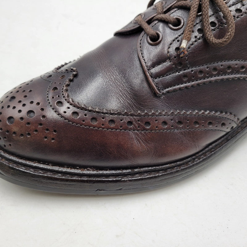【中古品】【メンズ】 DAINITE SOLE BURTON ダイナイトソール バートン ラウンドトゥ ウイングチップ ブーツ シューズ 靴 164-251209-as-14-izu サイズ：9.5 カラー：ダークブラウン 万代Net店