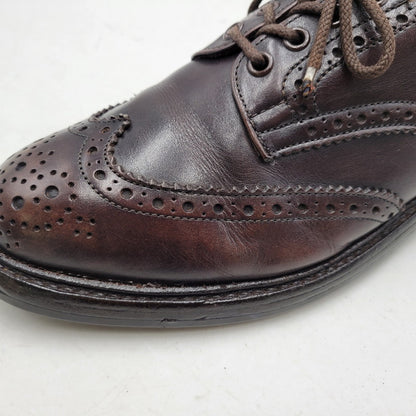 【中古品】【メンズ】 DAINITE SOLE BURTON ダイナイトソール バートン ラウンドトゥ ウイングチップ ブーツ シューズ 靴 164-251209-as-14-izu サイズ：9.5 カラー：ダークブラウン 万代Net店