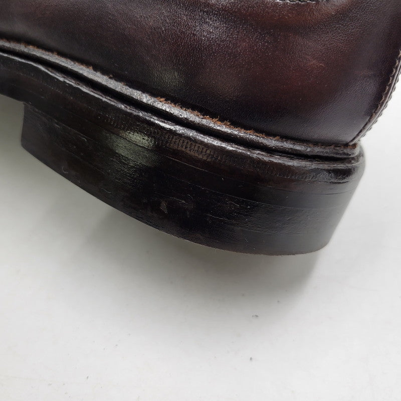 【中古品】【メンズ】 DAINITE SOLE BURTON ダイナイトソール バートン ラウンドトゥ ウイングチップ ブーツ シューズ 靴 164-251209-as-14-izu サイズ：9.5 カラー：ダークブラウン 万代Net店