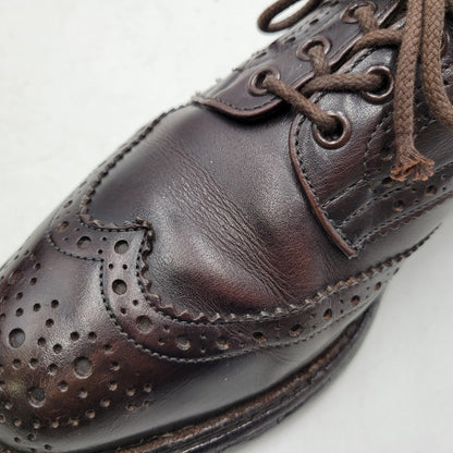 【中古品】【メンズ】 DAINITE SOLE BURTON ダイナイトソール バートン ラウンドトゥ ウイングチップ ブーツ シューズ 靴 164-251209-as-14-izu サイズ：9.5 カラー：ダークブラウン 万代Net店