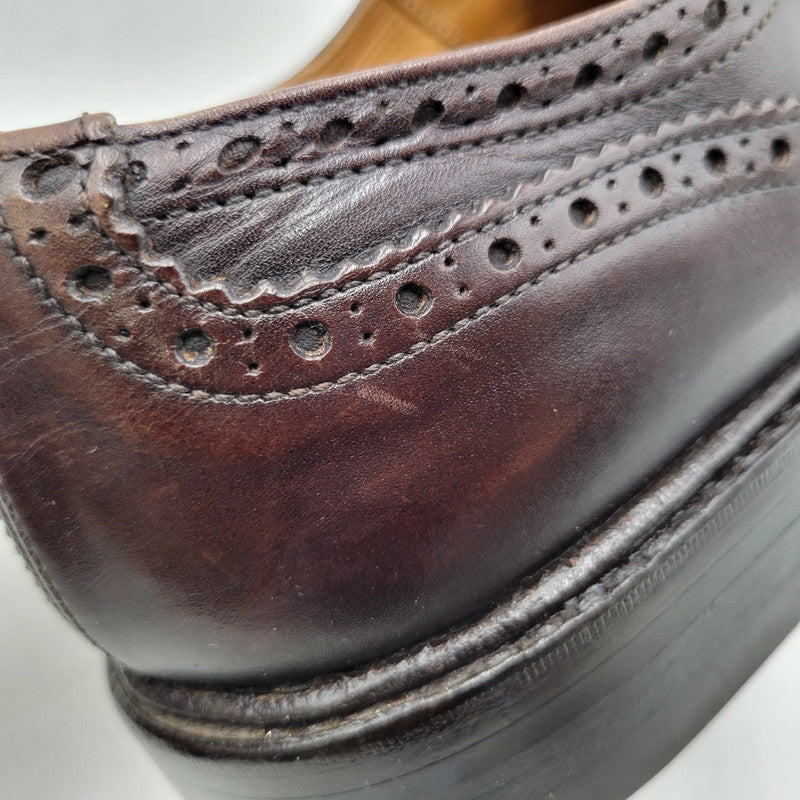 【中古品】【メンズ】 DAINITE SOLE BURTON ダイナイトソール バートン ラウンドトゥ ウイングチップ ブーツ シューズ 靴 164-251209-as-14-izu サイズ：9.5 カラー：ダークブラウン 万代Net店