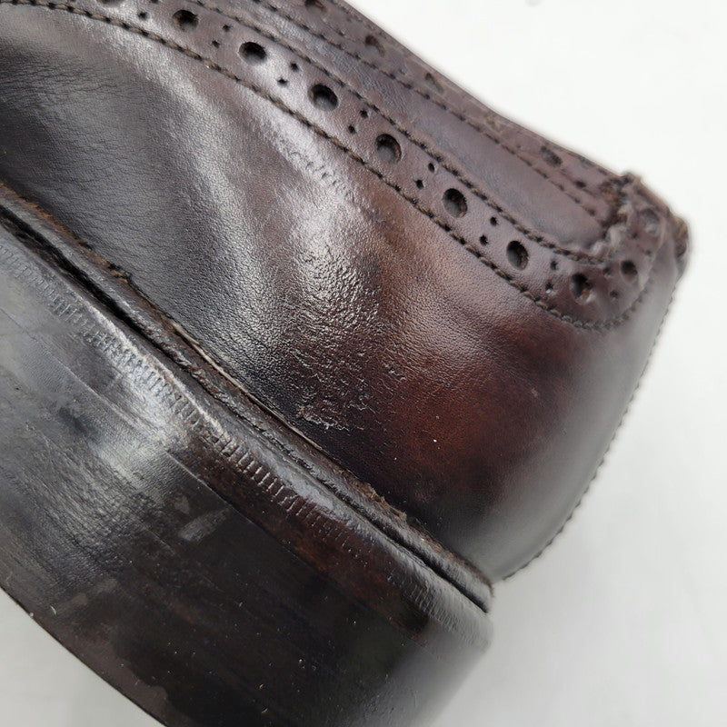 【中古品】【メンズ】 DAINITE SOLE BURTON ダイナイトソール バートン ラウンドトゥ ウイングチップ ブーツ シューズ 靴 164-251209-as-14-izu サイズ：9.5 カラー：ダークブラウン 万代Net店