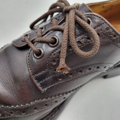 【中古品】【メンズ】 DAINITE SOLE BURTON ダイナイトソール バートン ラウンドトゥ ウイングチップ ブーツ シューズ 靴 164-251209-as-14-izu サイズ：9.5 カラー：ダークブラウン 万代Net店