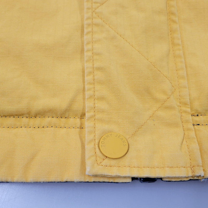 【現状渡し品】【メンズ】 TOMMY JEANS トミー ジーンズ DM0DM07575 REVERSIBLE COTTON JACKET リバーシブルコットンジャケット アウター 147-251212-kh-02-izu サイズ：L カラー：ネイビー系×イエロー 万代Net店