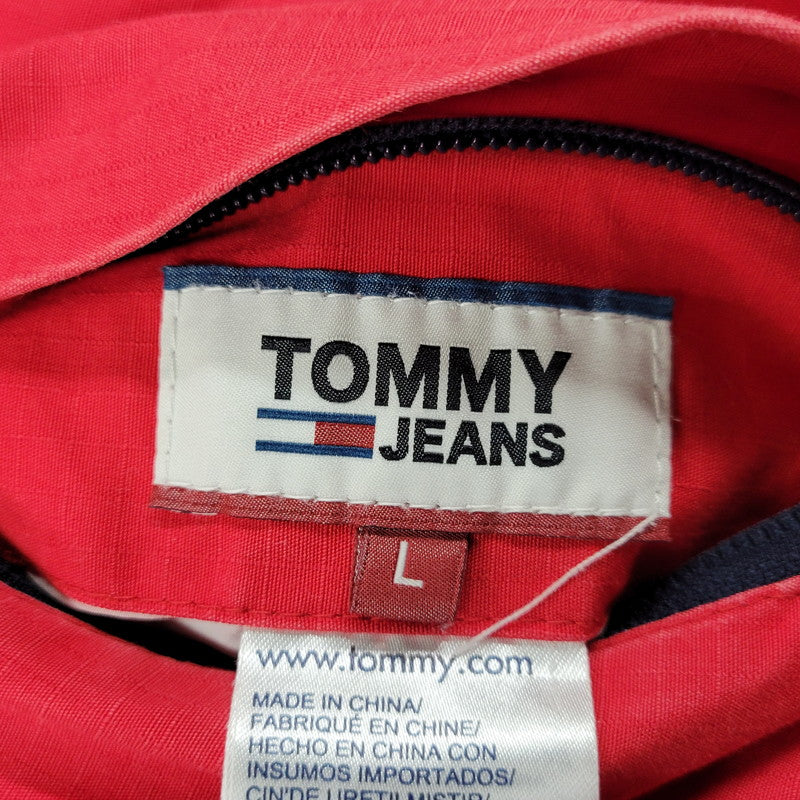 【現状渡し品】【メンズ】 TOMMY JEANS トミー ジーンズ DM0DM07575 REVERSIBLE COTTON JACKET リバーシブルコットンジャケット アウター 147-251212-kh-02-izu サイズ：L カラー：ネイビー系×イエロー 万代Net店