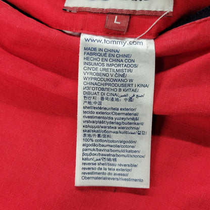 【現状渡し品】【メンズ】 TOMMY JEANS トミー ジーンズ DM0DM07575 REVERSIBLE COTTON JACKET リバーシブルコットンジャケット アウター 147-251212-kh-02-izu サイズ：L カラー：ネイビー系×イエロー 万代Net店