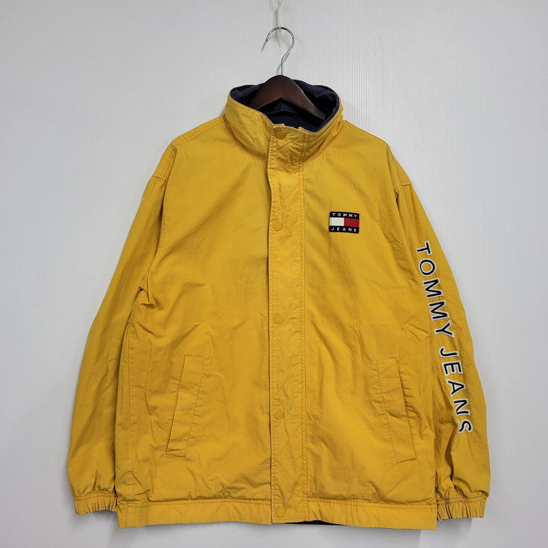 【現状渡し品】【メンズ】 TOMMY JEANS トミー ジーンズ DM0DM07575 REVERSIBLE COTTON JACKET リバーシブルコットンジャケット アウター 147-251212-kh-02-izu サイズ：L カラー：ネイビー系×イエロー 万代Net店