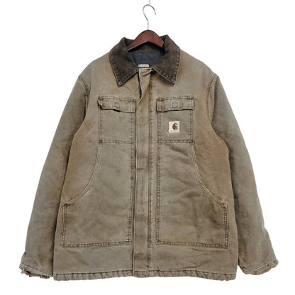 【現状渡し品】【メンズ】 Carhartt カーハート QUILTING LINER TRADITIONAL JACKET キルティング ライナー トラディショナル ジャケット アウター 146-251209-as-07-izu カラー：ブラウン系 万代Net店
