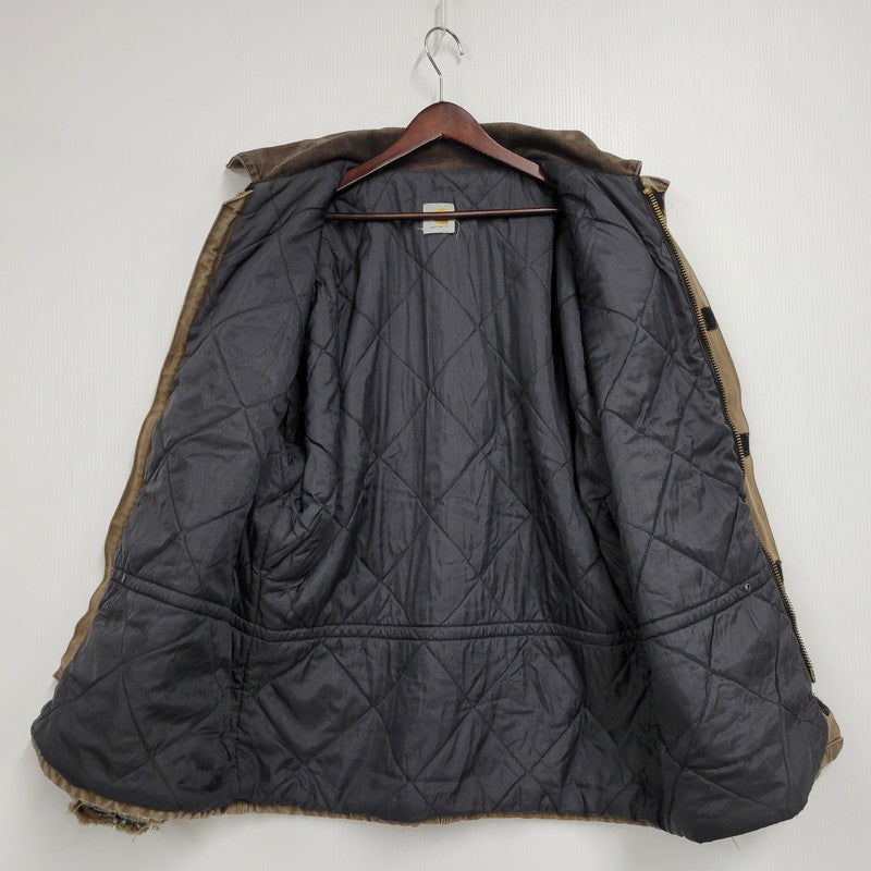 【現状渡し品】【メンズ】 Carhartt カーハート QUILTING LINER TRADITIONAL JACKET キルティング ライナー トラディショナル ジャケット アウター 146-251209-as-07-izu カラー：ブラウン系 万代Net店
