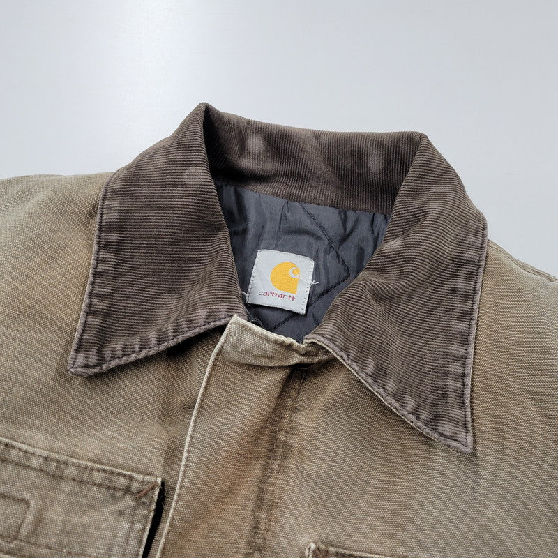 【現状渡し品】【メンズ】 Carhartt カーハート QUILTING LINER TRADITIONAL JACKET キルティング ライナー トラディショナル ジャケット アウター 146-251209-as-07-izu カラー：ブラウン系 万代Net店