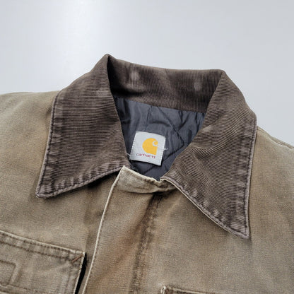 【現状渡し品】【メンズ】 Carhartt カーハート QUILTING LINER TRADITIONAL JACKET キルティング ライナー トラディショナル ジャケット アウター 146-251209-as-07-izu カラー：ブラウン系 万代Net店