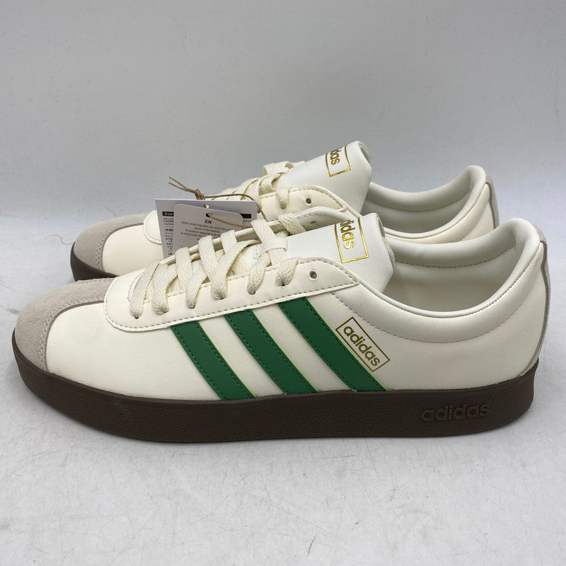 【中古美品】【メンズ】 adidas アディダス VL COURT 2.0 U VL コート 2.0 U JH5061 スニーカー シューズ 靴 161-251212-yn-03-izu サイズ：28.5cm カラー：オフホワイト/カレッジグリーン/アルミナ 万代Net店