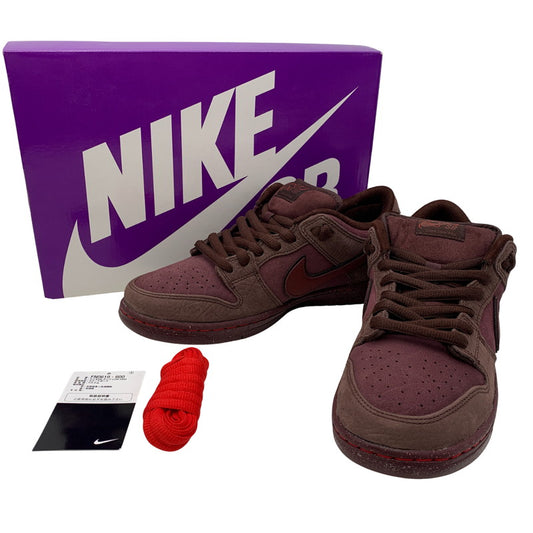 【中古美品】【メンズ】 NIKE SB ナイキエスビー FN0619-600 DUNK LOW PRM CITY OF LOVE ダンク ロー プレミアム シティ オブ ラブ スニーカー シューズ 靴 160-251210-cs-02-izu サイズ：27.5cm カラー：BURGUNDY CRUSH/DARK TEAM RED 万代Net店