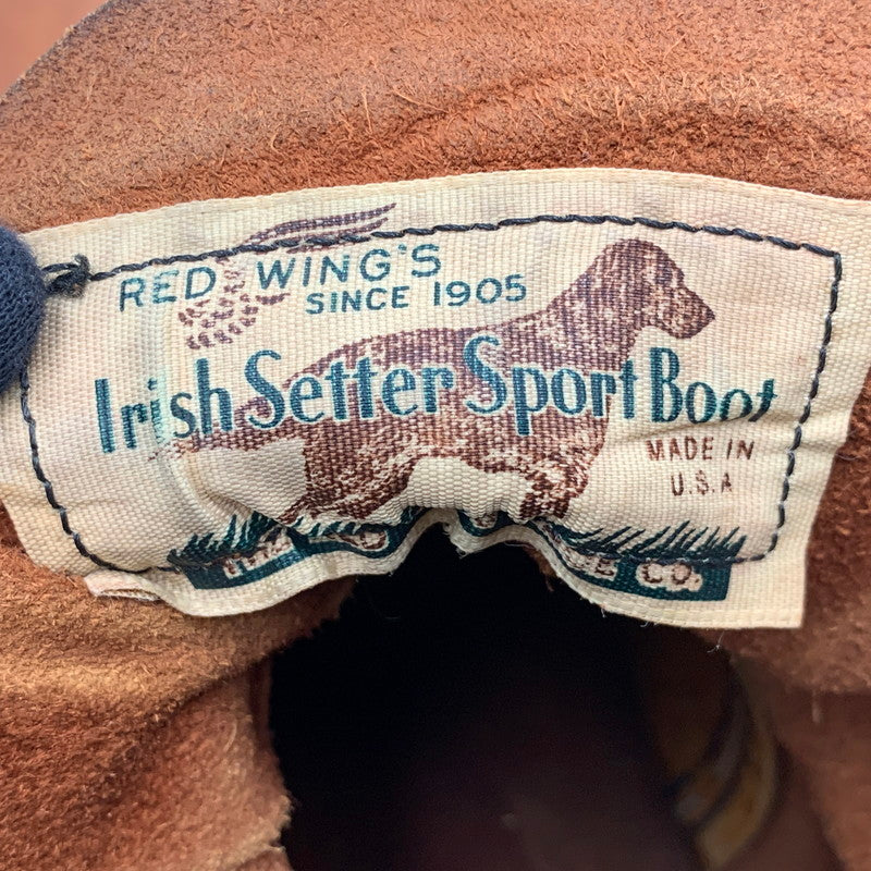 【現状渡し品】【メンズ】 RED WING レッドウィング 875 白四角犬タグ MADE IN U.S.A. 1990年製 90S IRISH SETTER アイリッシュ セッター ブーツ シューズ 靴 164-251210-cs-05-izu サイズ：9 カラー：ブラウン 万代Net店