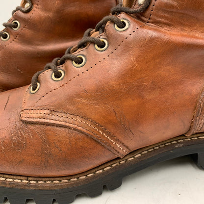 【現状渡し品】【メンズ】 RED WING レッドウィング 白四角犬タグ 生産国表記なし 60-70S IRISH SETTER アイリッシュ セッター ブーツ 靴 164-251210-cs-04-izu サイズ：11 1/2 カラー：ブラウン 万代Net店