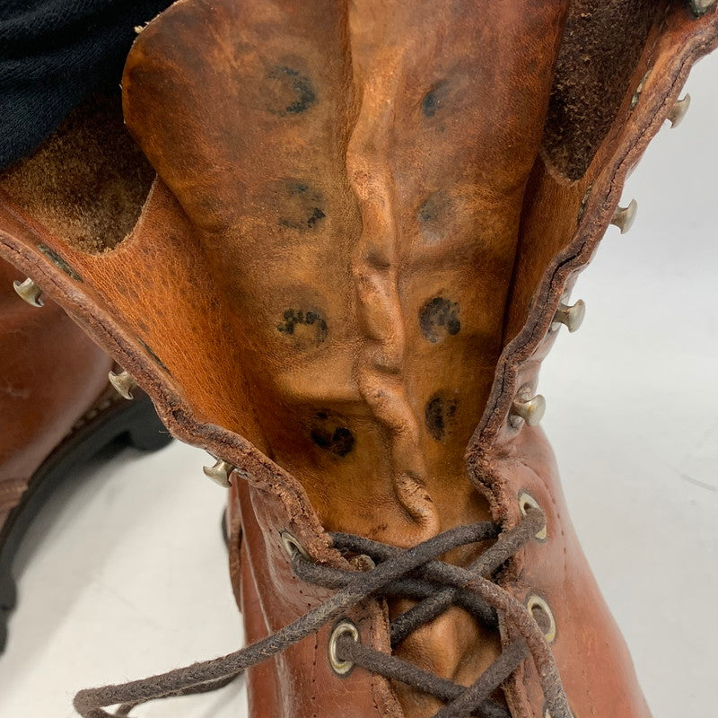 【現状渡し品】【メンズ】 RED WING レッドウィング 白四角犬タグ 生産国表記なし 60-70S IRISH SETTER アイリッシュ セッター ブーツ 靴 164-251210-cs-04-izu サイズ：11 1/2 カラー：ブラウン 万代Net店