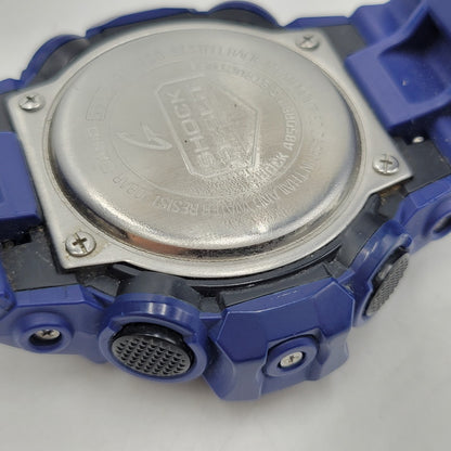 【中古品】【メンズ/レディース】 G-SHOCK ジーショック ANALOG-DIGITAL GA-700 アナログ デジタル 腕時計 196-251221-as-28-izu カラー：ブルー×ブラック 万代Net店