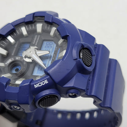 【中古品】【メンズ/レディース】 G-SHOCK ジーショック ANALOG-DIGITAL GA-700 アナログ デジタル 腕時計 196-251221-as-28-izu カラー：ブルー×ブラック 万代Net店