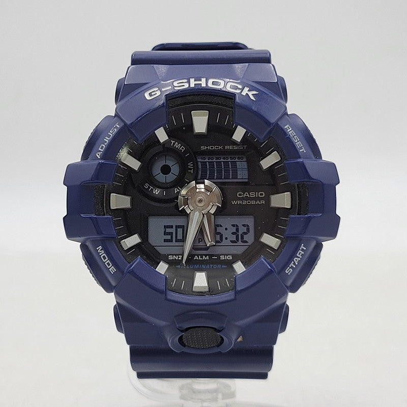 【中古品】【メンズ/レディース】 G-SHOCK ジーショック ANALOG-DIGITAL GA-700 アナログ デジタル 腕時計 196-251221-as-28-izu カラー：ブルー×ブラック 万代Net店