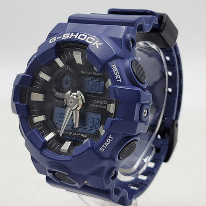 【中古品】【メンズ/レディース】 G-SHOCK ジーショック ANALOG-DIGITAL GA-700 アナログ デジタル 腕時計 196-251221-as-28-izu カラー：ブルー×ブラック 万代Net店